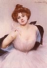 Pierre Carrier-belleuse Famous Paintings - Portrait of a Dancer